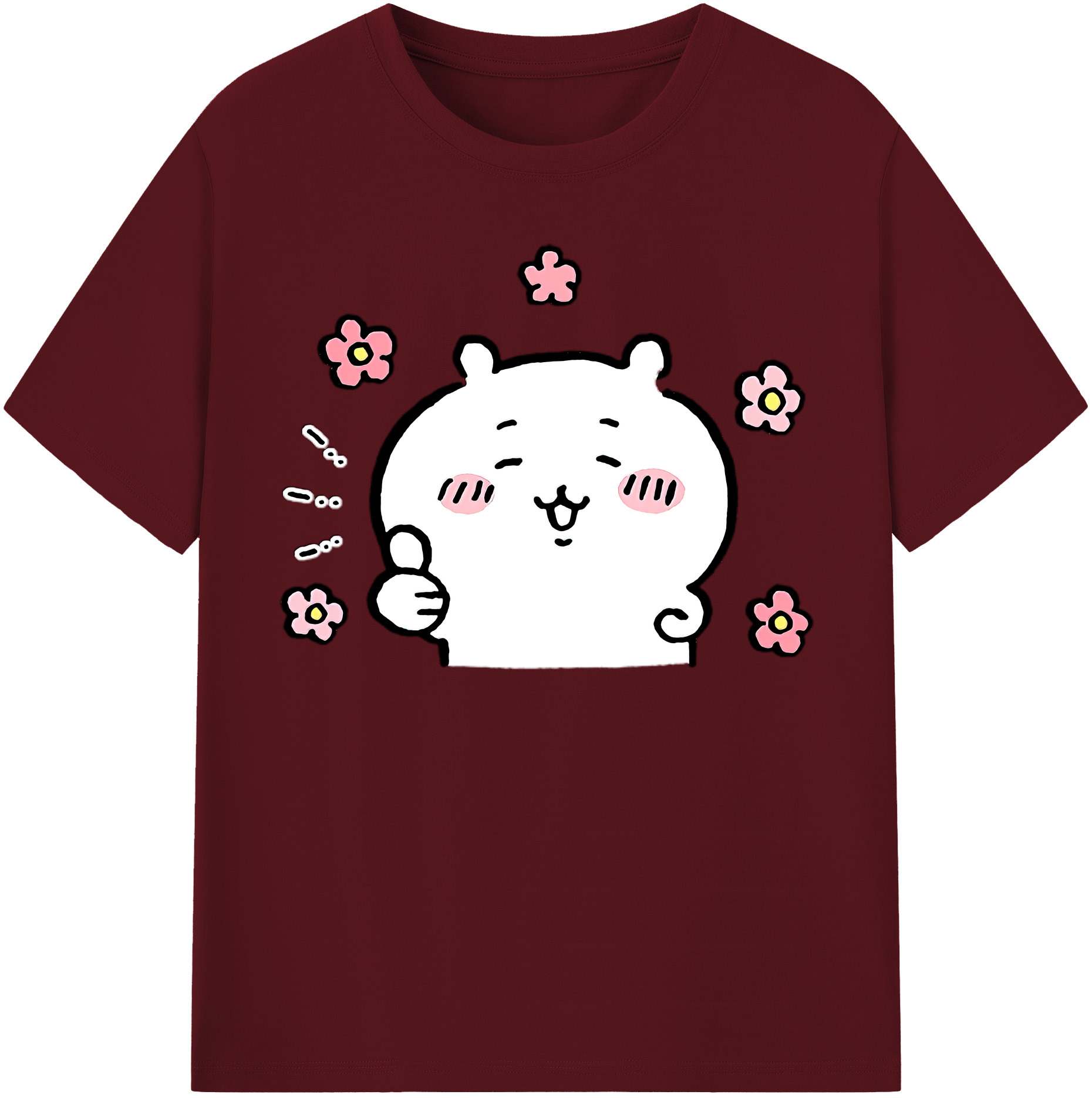 （画像用） ちいかわ ちいかわ Chii-kawa chiikawa 綿100％半袖Tシャツ（フロントプリント）